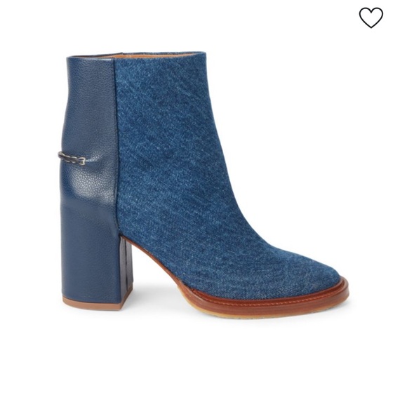 Chloe Edith Denim Block Boot - NWT never worn perfect condition size 37 - Picture 1 of 4
